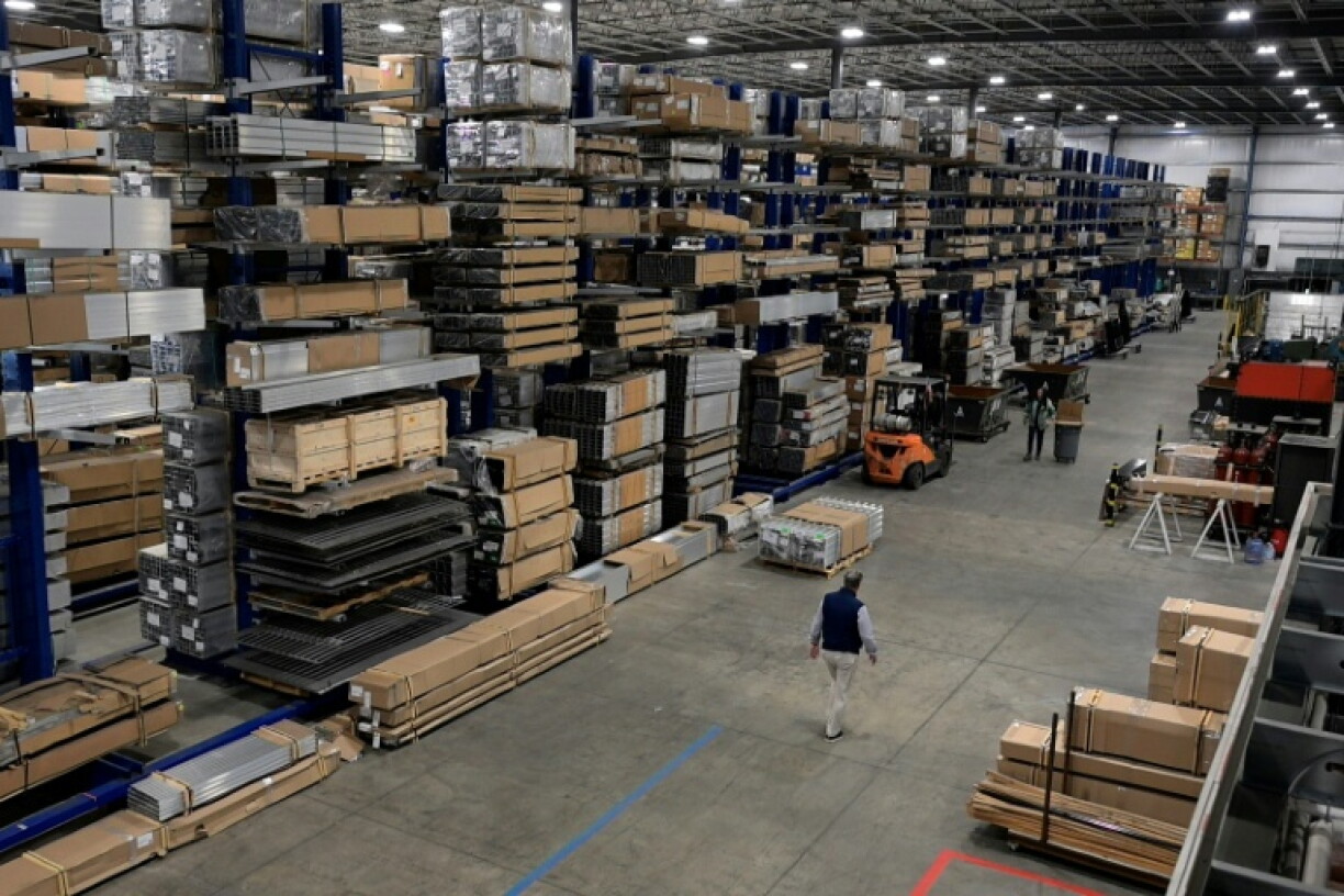 Building materials at Shapes Unlimited, a US manufacturer in North Jackson, Ohio facing millions of dollars in additional costs due to President Donald Trump's aluminum tariffs