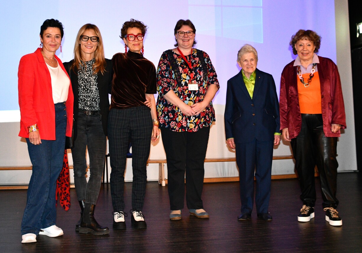 Pupils had a chance to meet some of Luxembourg's most inspiring women, including the first female Mayor of Luxembourg City, Colette Flesch (second from right).