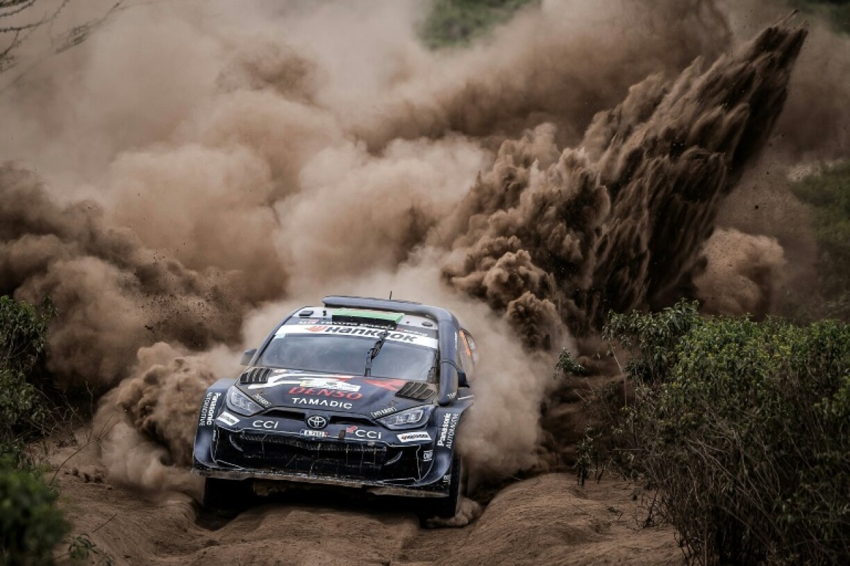 Elfyn Evans holds nearly a two-minute lead after the penultimate day of action at Safari Rally Kenya