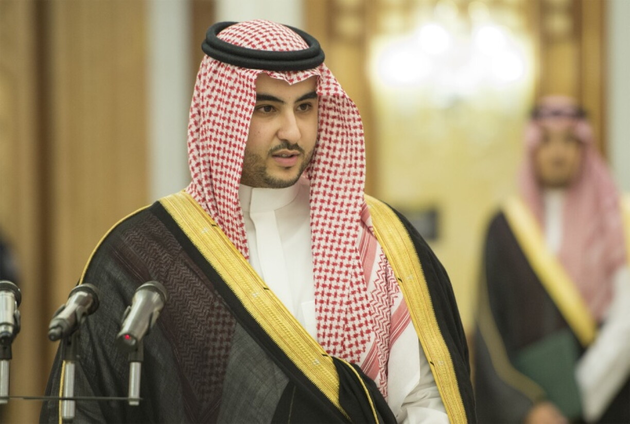 Photographie réalisée par Bandar Al-Jaloud fournie le 24 avril 2017 par le Palais royal saoudien du prince Khaled ben Salmane, à Riyad en Arabie Saoudite