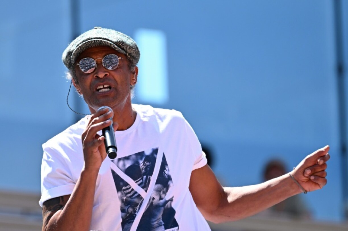 Yannick Noah lors d'un concert pour les 40 ans de sa victoire à Roland-Garros, le 27 mai 2023