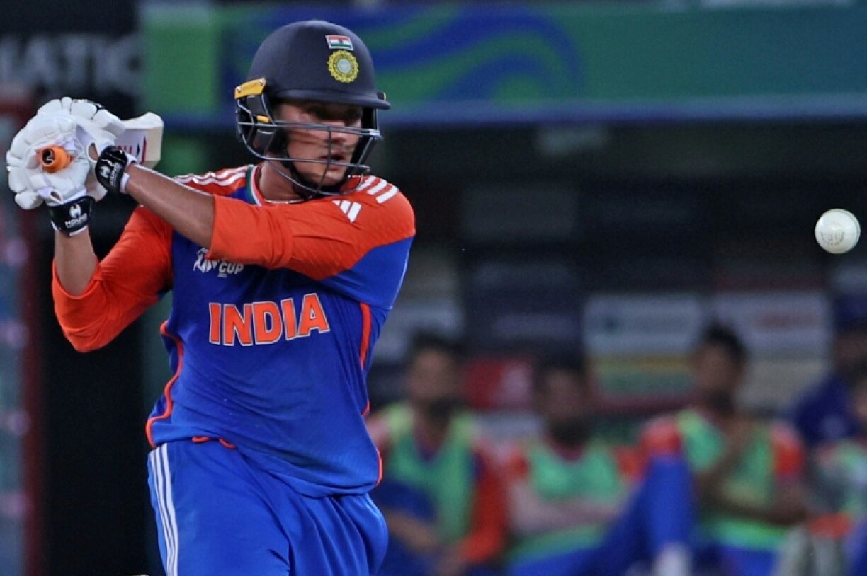 India's Abhishek Sharma (pictured) and Shubman Gill came out roaring with a flurry of boundaries to unsettle the Pakistan attack