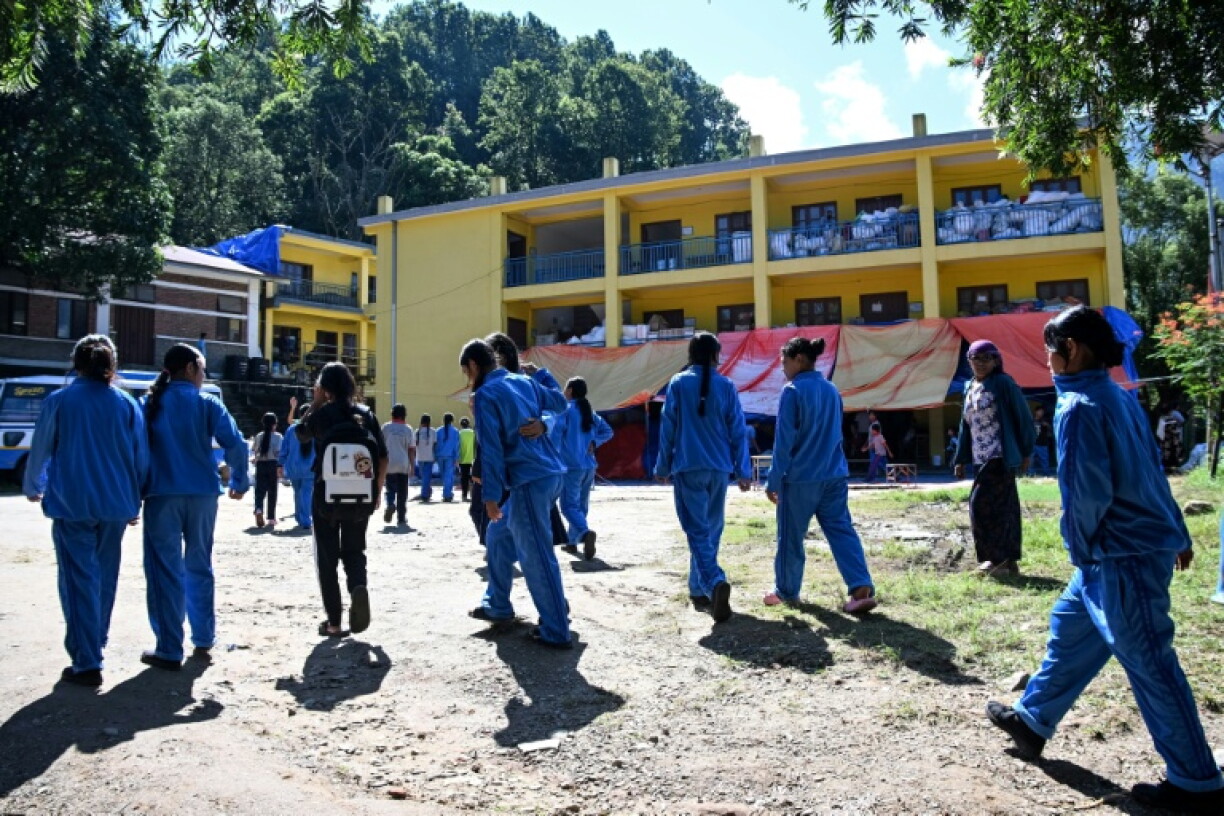Fewer than half of Neelakantha Secondary School's 508 students have resumed classes since lessons restarted two weeks ago