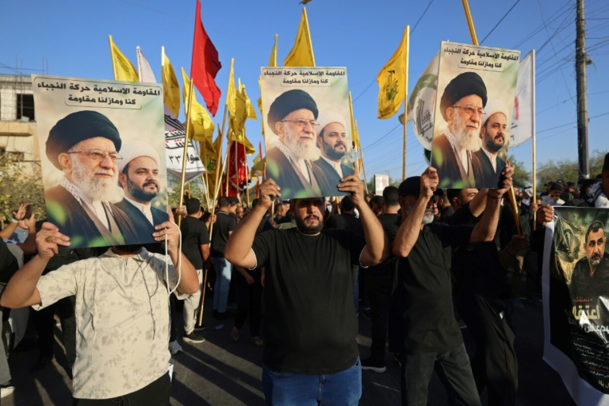 Manifestation pro-iranienne à Bagdad, le 19 août 2026