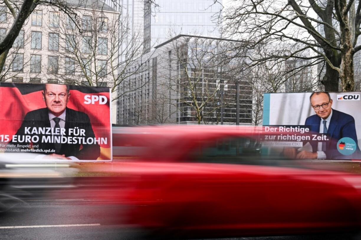 In the latest poll, Merz scored better than Scholz across a range of flashpoint election issues