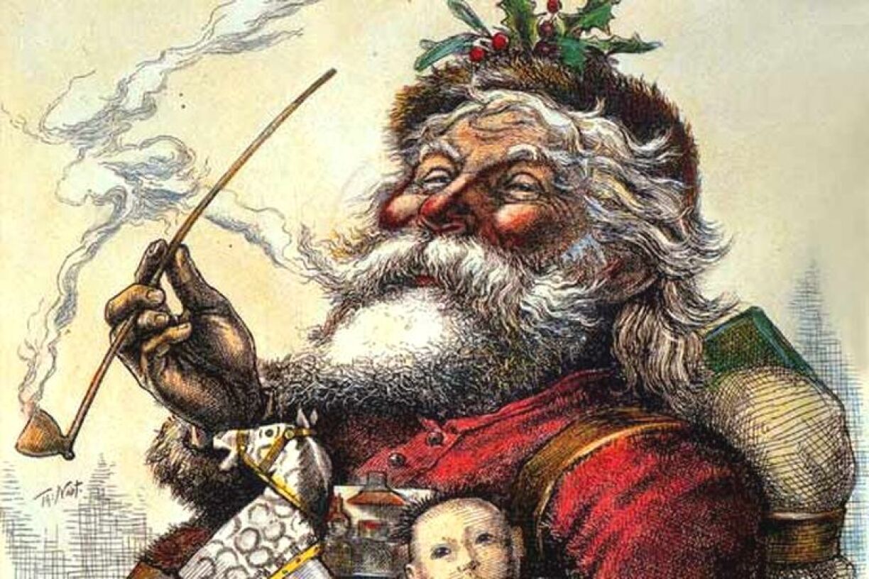 Nast's depiction of Santa in 1862