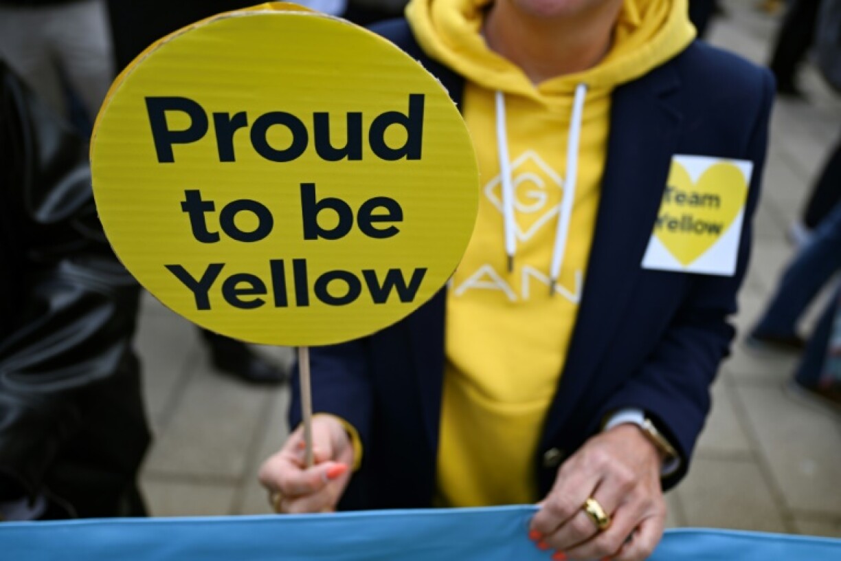 200 people protested outside the bank's annual general meeting in Wiesbaden, western Germany
