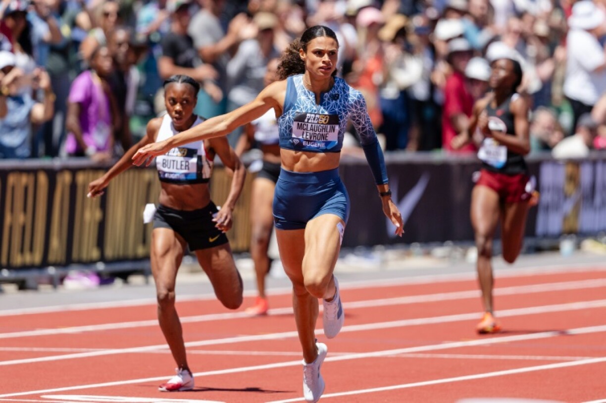 Sydney McLaughlin-Levrone wins the 400m flat at the Eugene Diamond League athletics meeting