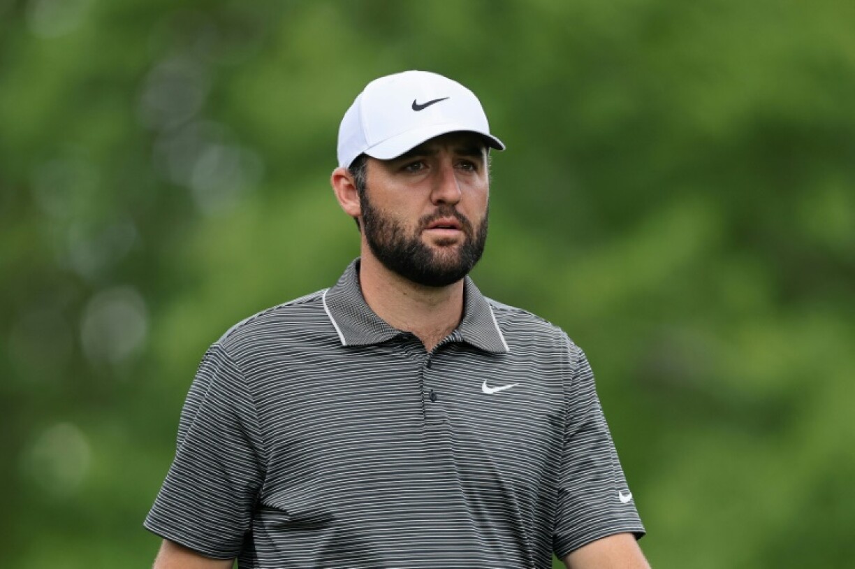 Top-ranked defending champion Scottie Scheffler fired a par 72 to finish seven off the lead after the third round of the Masters