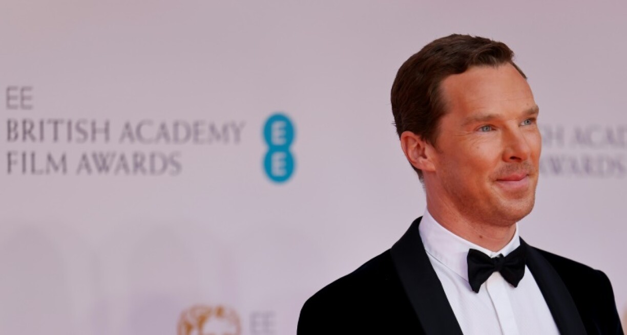 L'acteur britannique Benedict Cumberbatch arrive à la cérémonie des Bafta, les récompenses britanniques du cinéma, le 13 mars 2022 à Londres