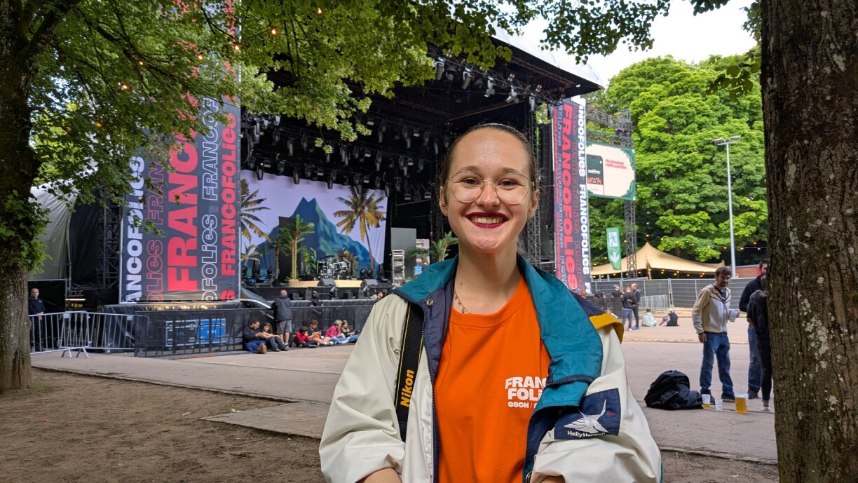 Garance, bénévole aux Francofolies 2025.