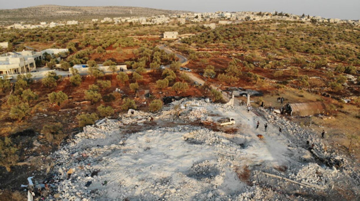 Le site de l'explosion