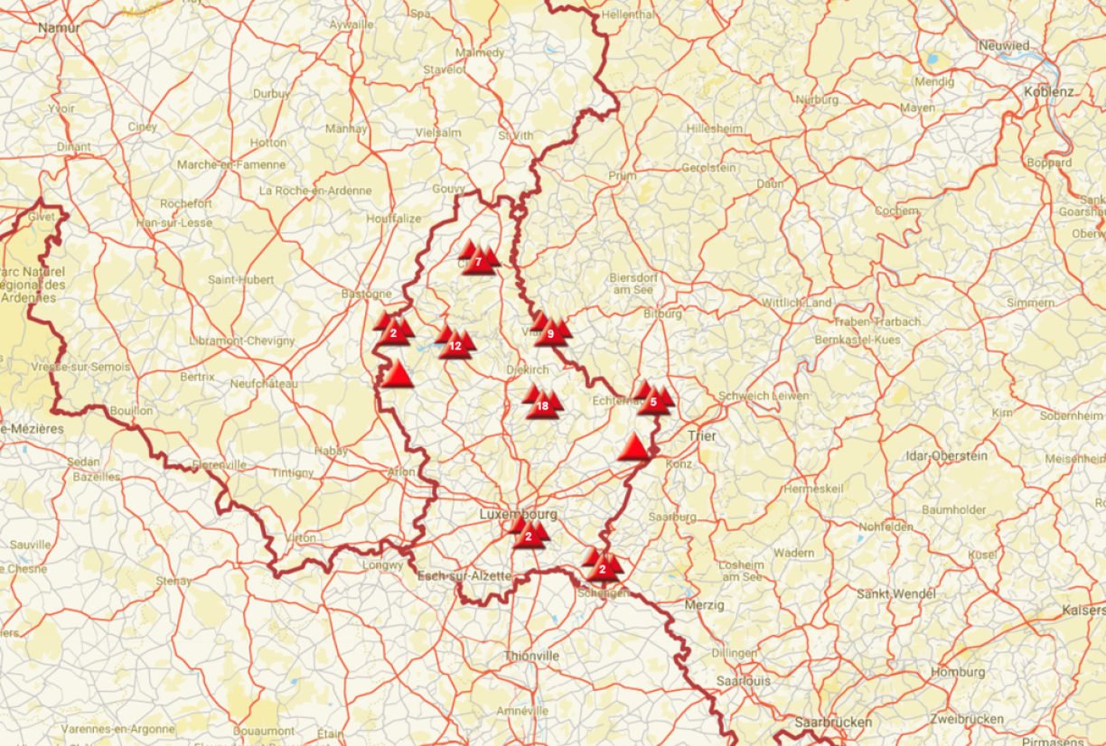 Vous pouvez interagir avec la carte sur le site camping.lu