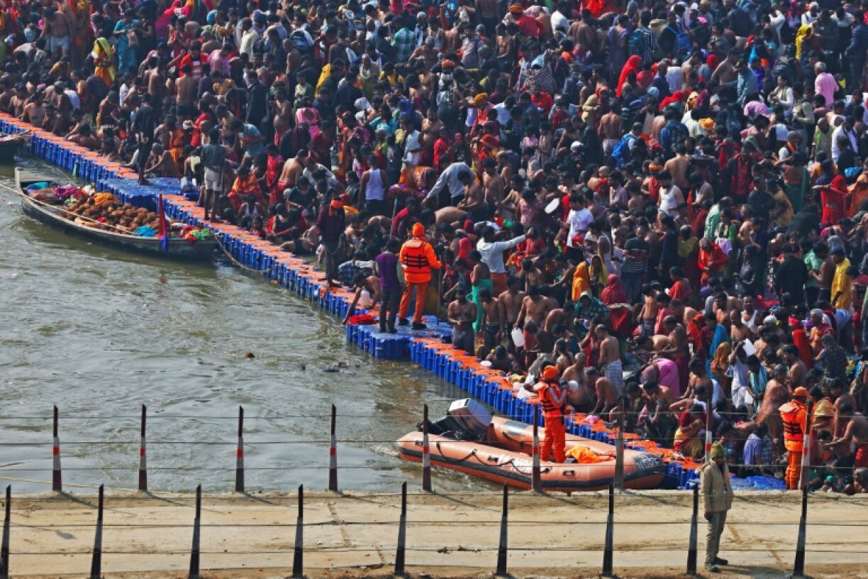 Hindu pilgrims continued to participate in the ritual bathing after the deadly disaster