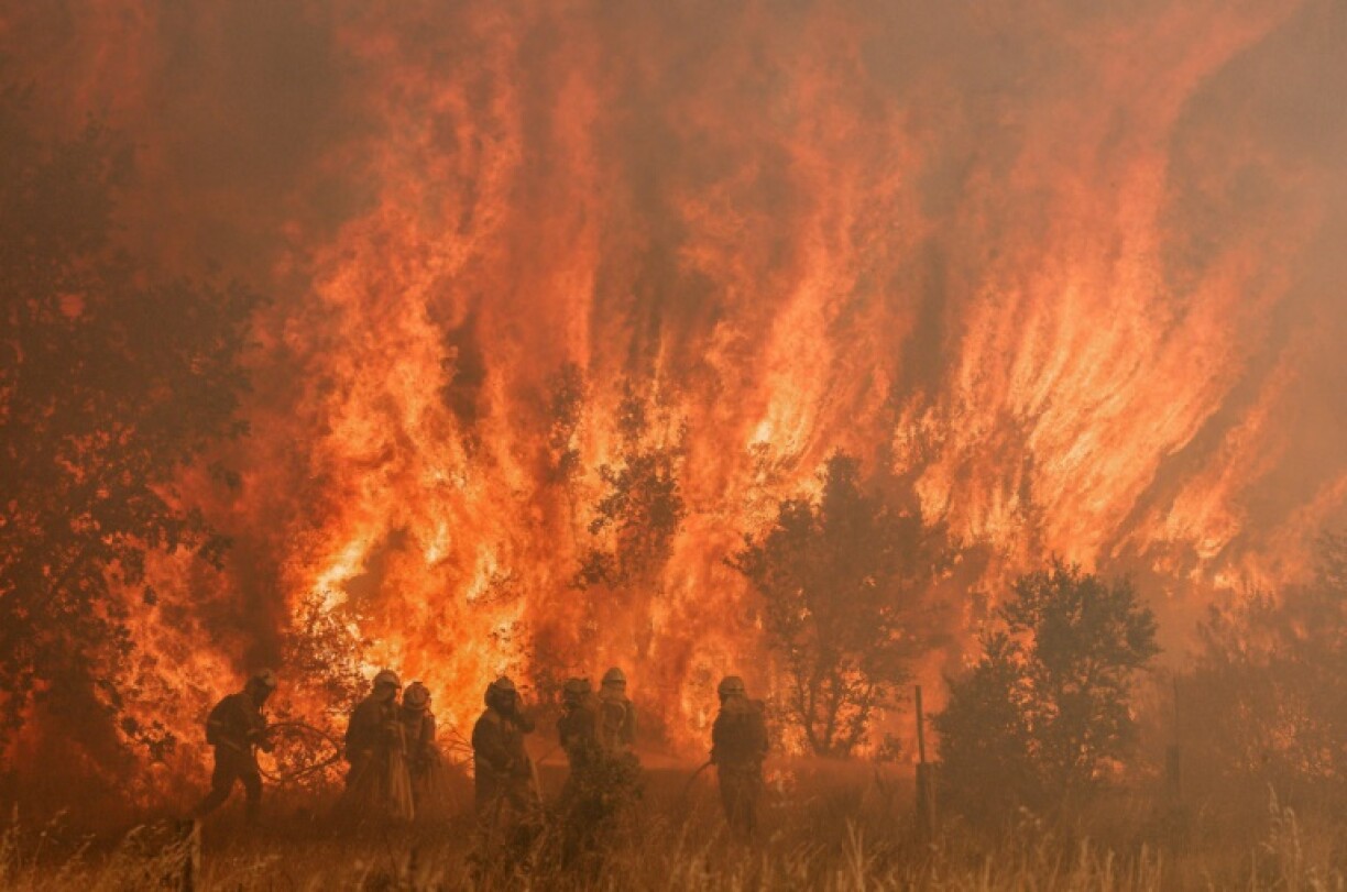 Incendie de forêt à Pumarejo de Tera, près de Zamora (Espagne), le 18 juin 2022.