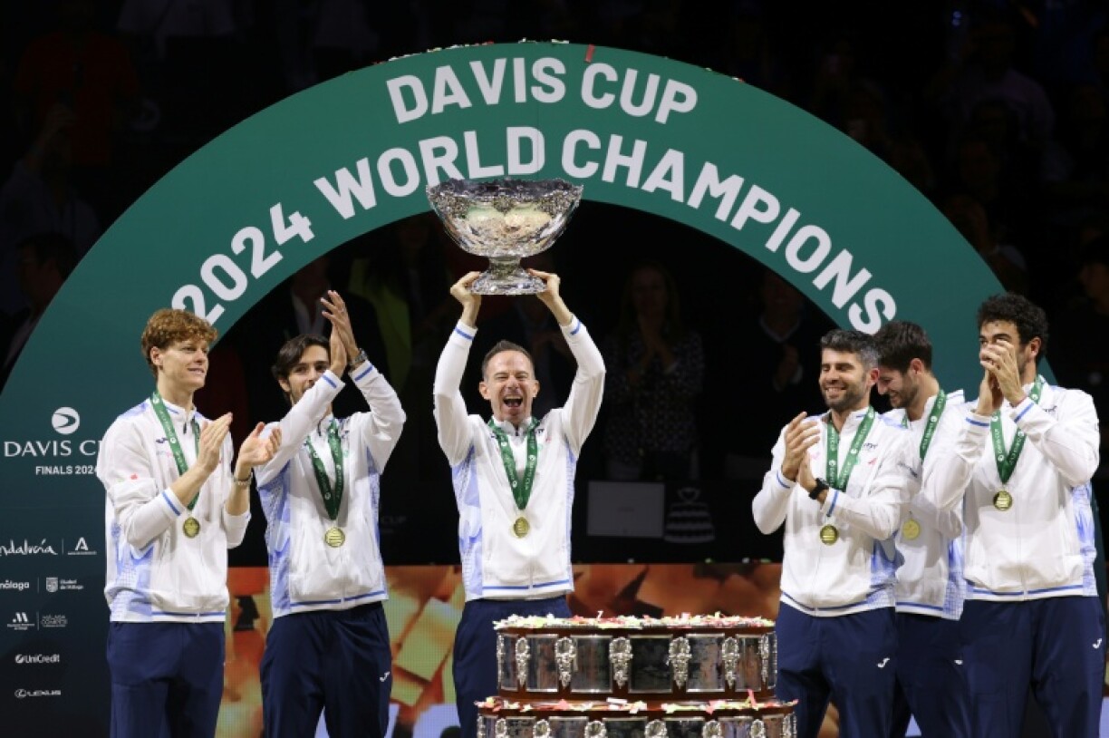 Filippo Volandri captained Italy to Davis Cup victory in November