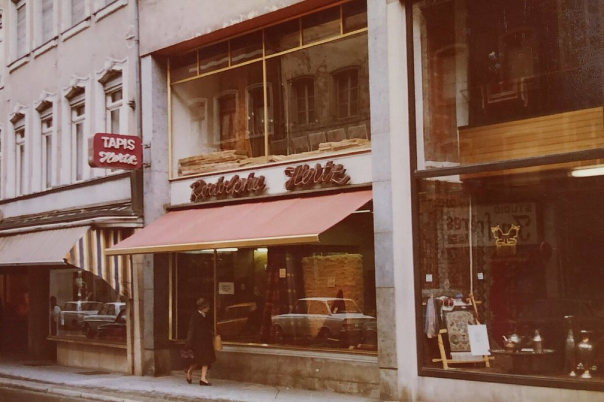En 1948 l'enseigne Rodolphe Hertz s'installe au 34 Grand'Rue.