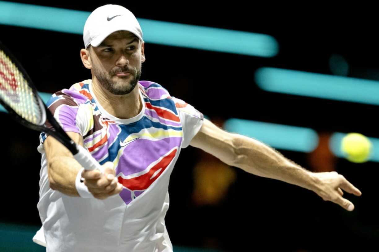 Le Bulgare Grigor Dimitrov à Rotterdam le 17 février 2023