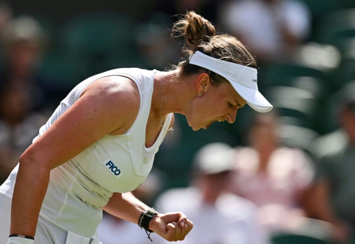 Barbora Krejcikova came from a set down to beat Alexandra Eala in her opening match at Wimbledon