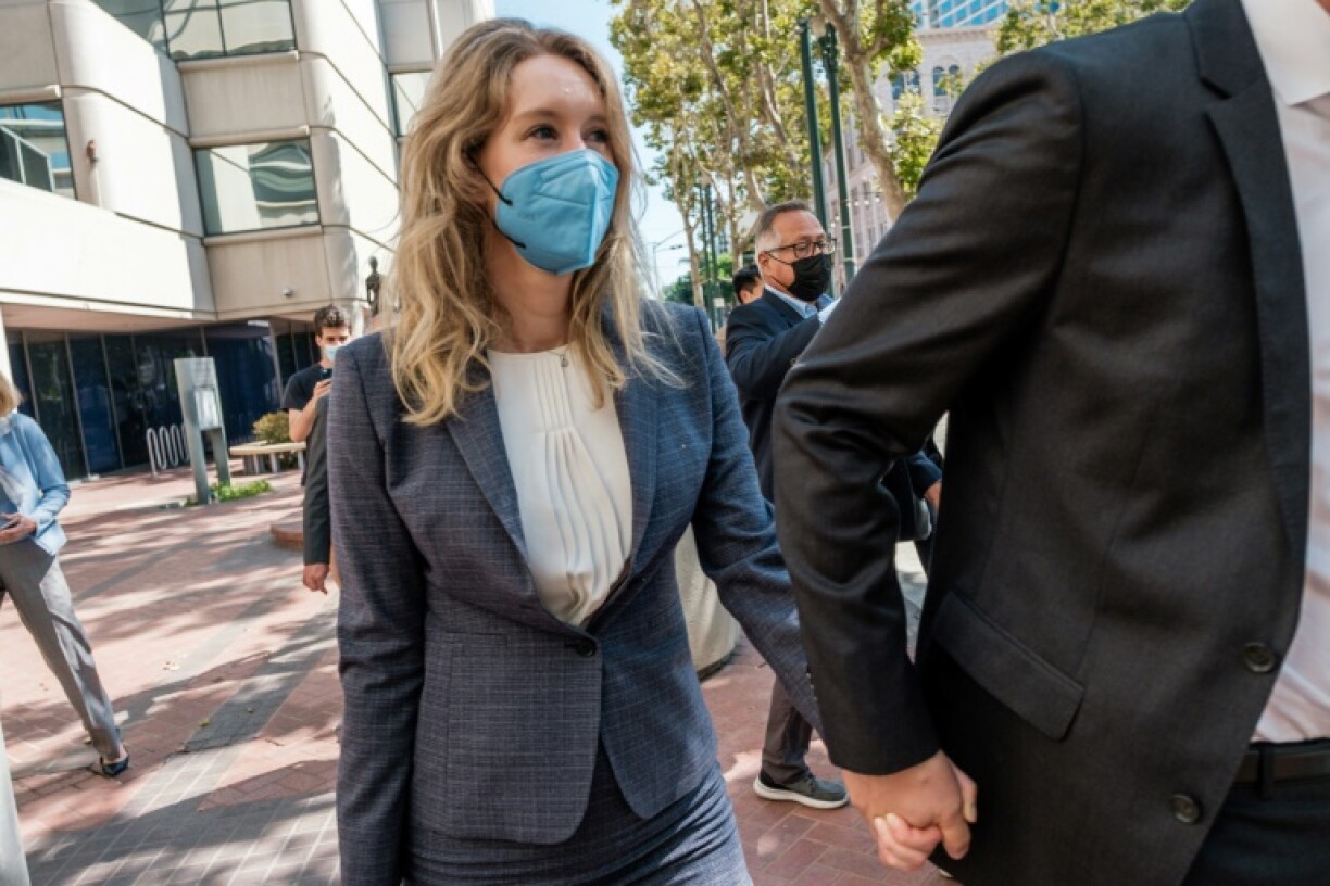 La fondatrice de la start-up Theranos Elizabeth Holmes à San José, en Californie, le 8 septembre 2021