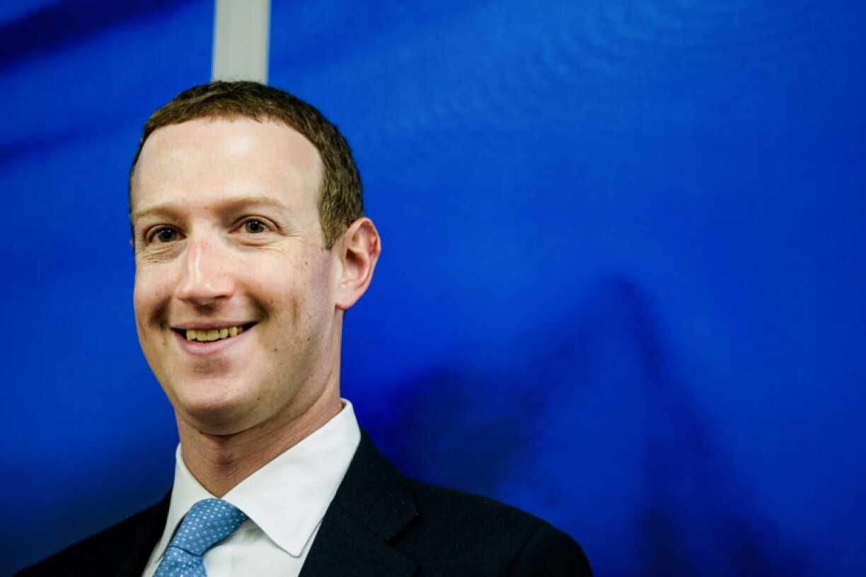 Le patron de Facebook, avant une rencontre à la Commission européenne, à Bruxelles, le 17 février 2020
