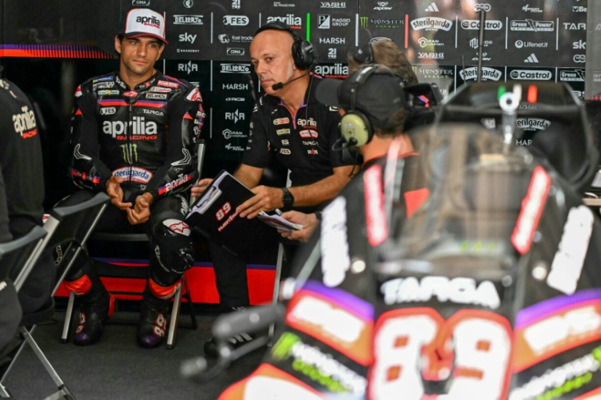 Aprilia Racing's Spanish rider Jorge Martin