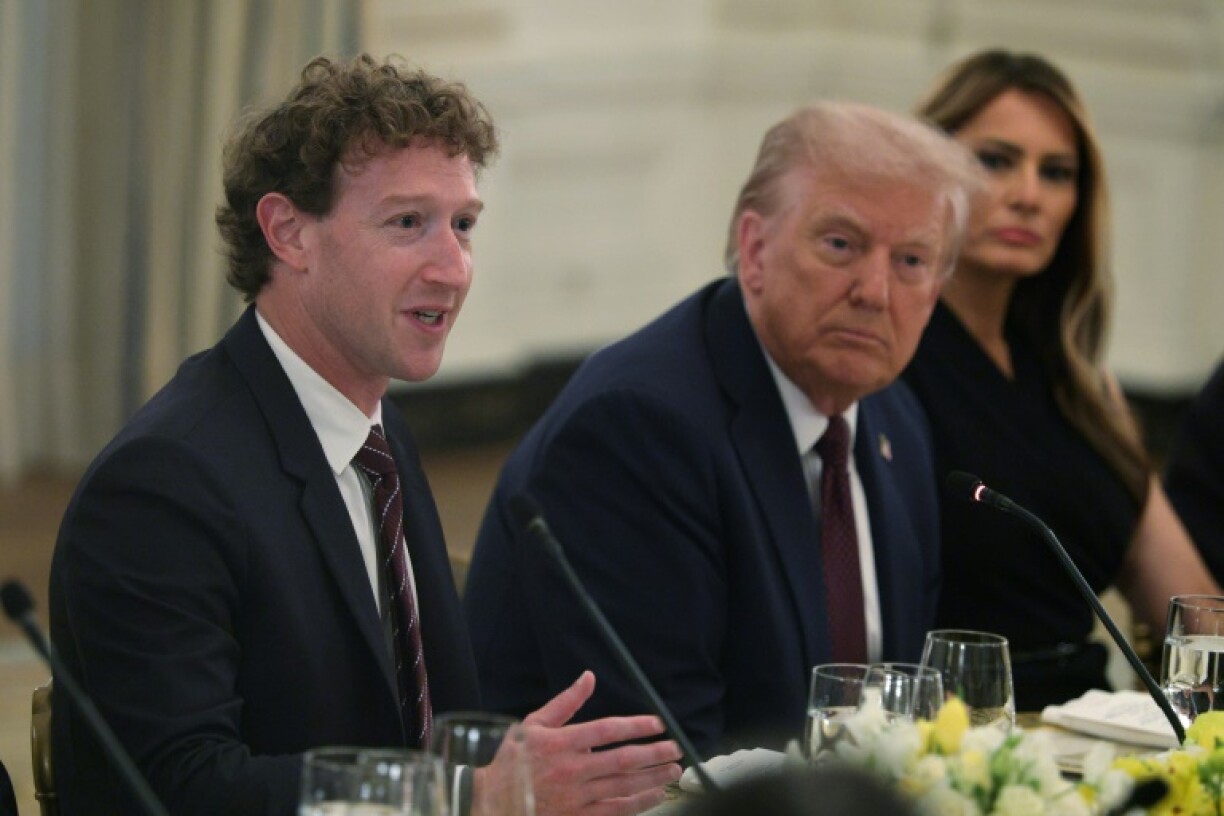 Meta CEO Mark Zuckerberg was seated directly next to Trump at the dinner