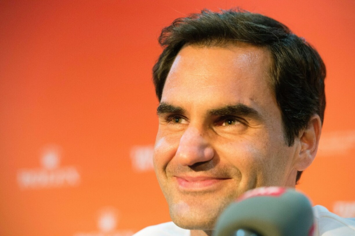 Roger Federer en Afrique du Sud, au Cap, le 5 février 2020