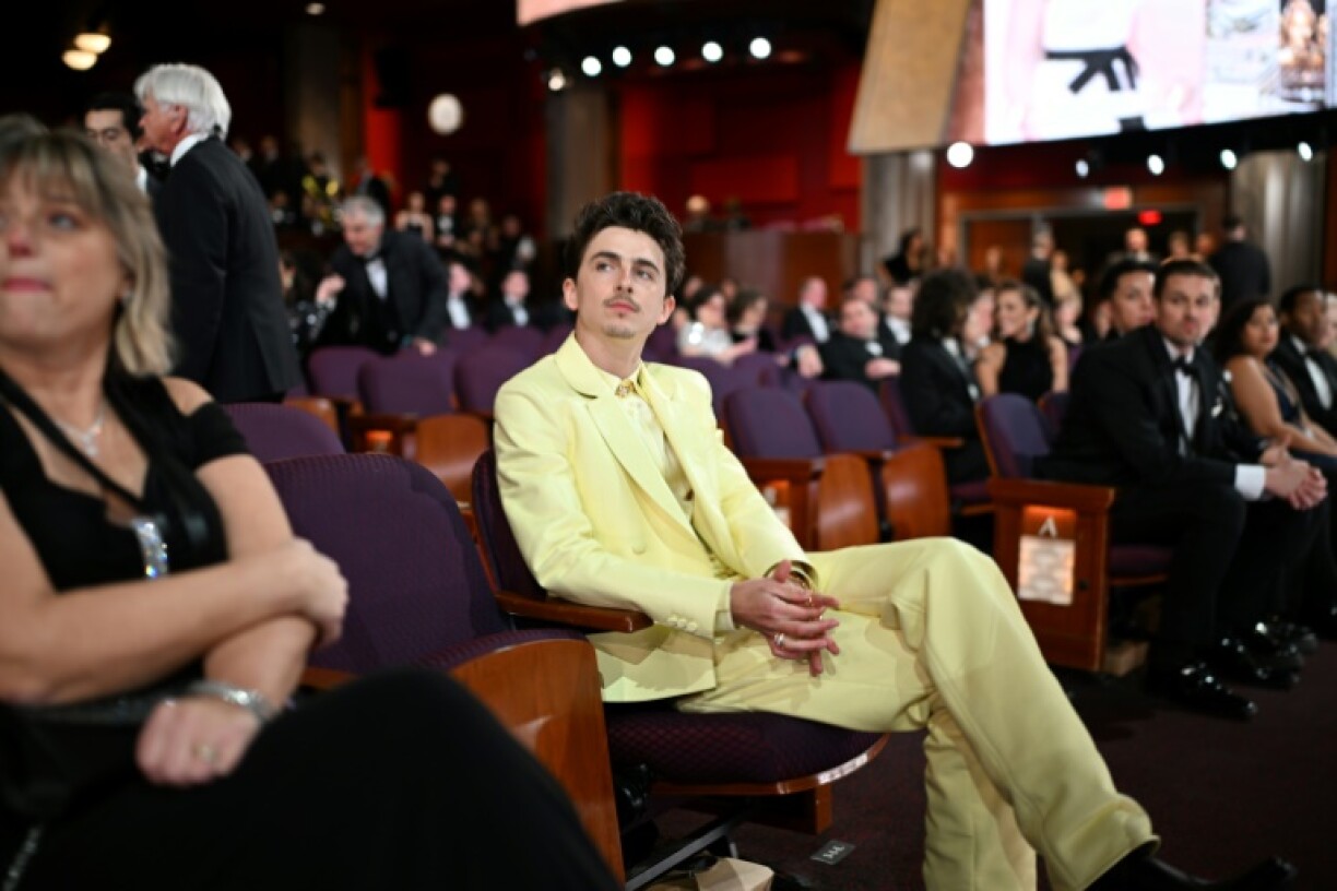 US-French actor Timothee Chalamet wore Givenchy to the Oscars
