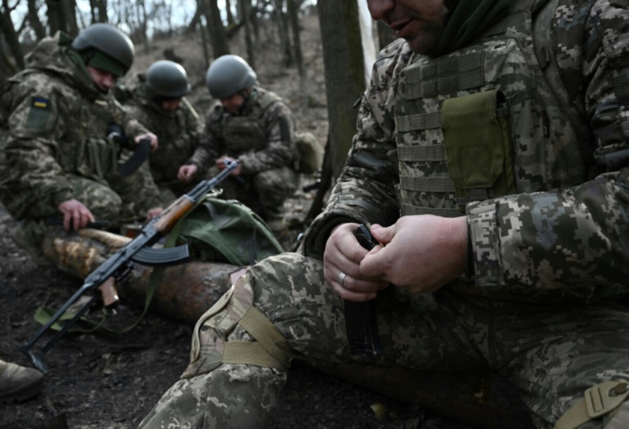 Soldiers of the 59th brigade are hoping to fend off attacks around the mine in Udachne