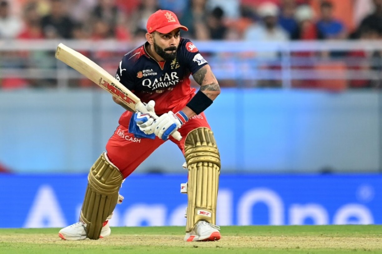 Virat Kohly top-scored for Royal Challengers Bengaluru as they beat Punjab Kings by seven wickets in the Indian Premier League Twenty20 cricket match on the outskirts of Chandigarh