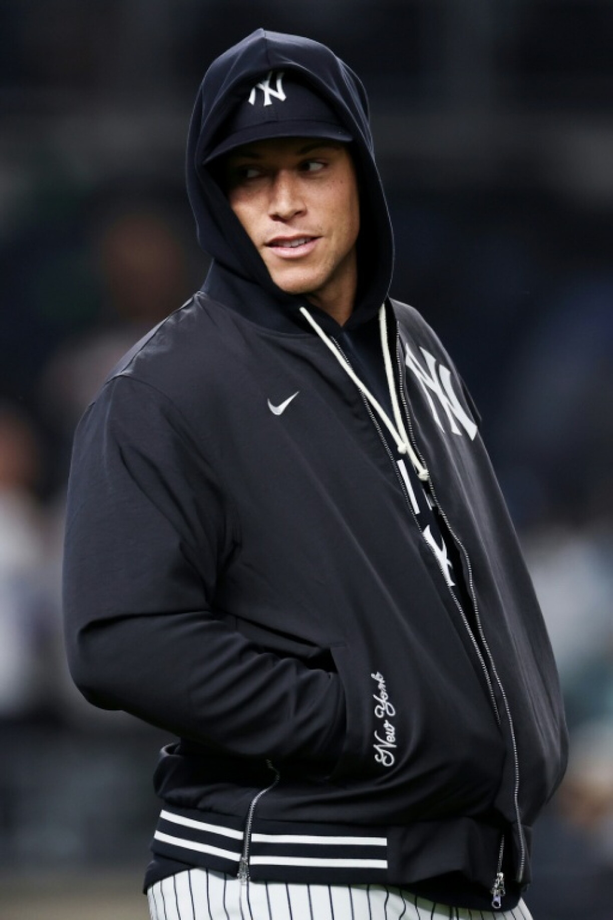 Injured Aaron Judge of the New York Yankees hopes to return in the playoffs against arch rival Boston