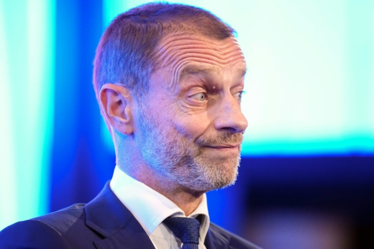 UEFA president Aleksander Ceferin attends the launch event for the UEFA EURO 2028 football tournament in London