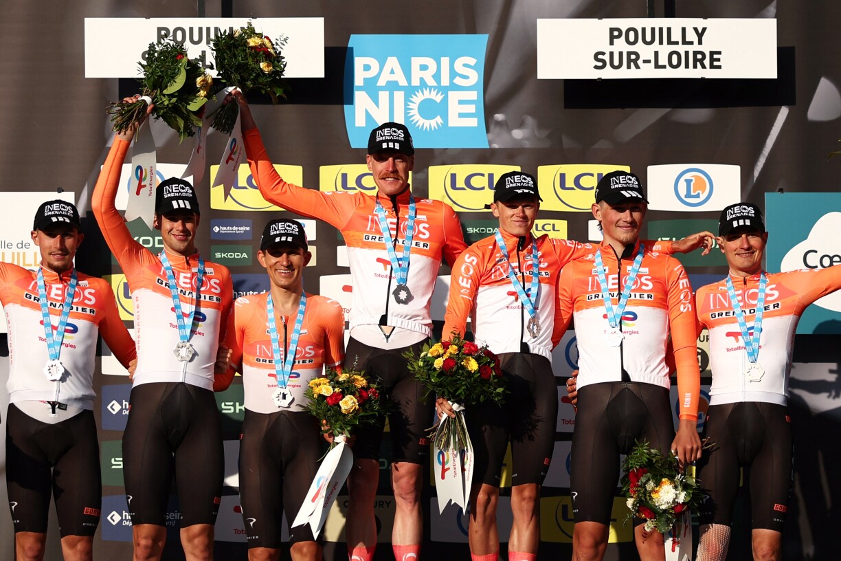 Ineos Grenadiers konnt d'Ekippen-Zäitfuere fir sech entscheeden.