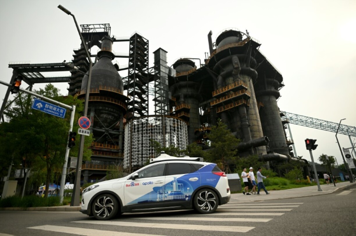 Driverless taxis, like this Apollo Robotaxi car, are already on the roads with limited capacity in China