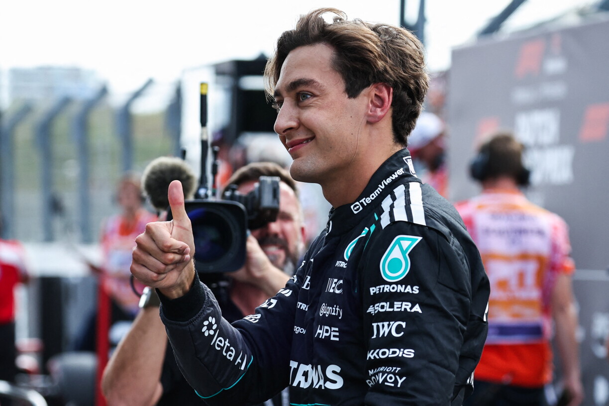 De Mercedes-Pilot George Russell