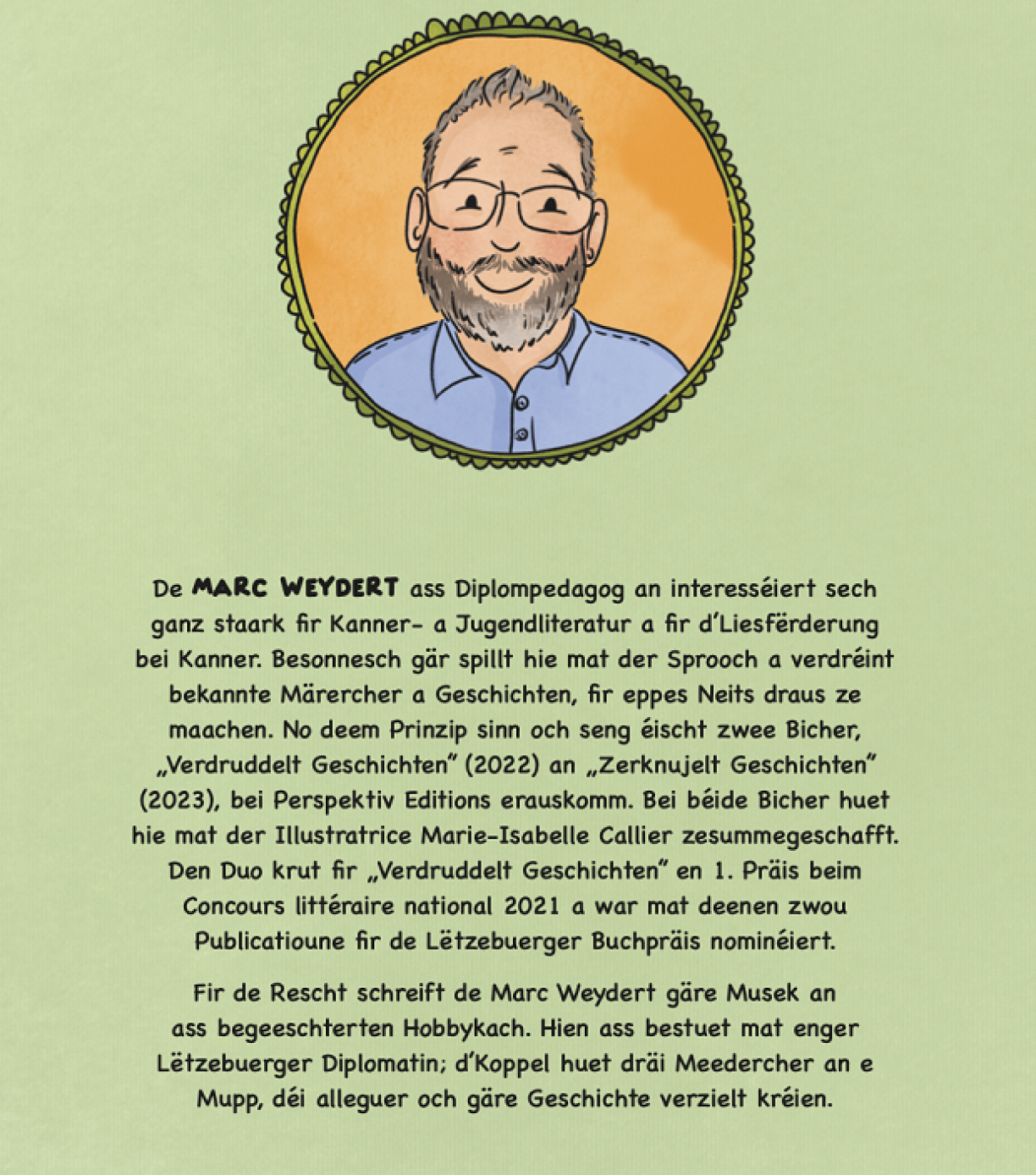 Iwwer den Auteur Marc Weydert