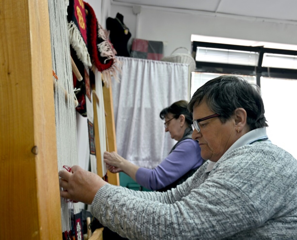 Bosnian rape survivors weave together in a therapy centre in Sarajevo