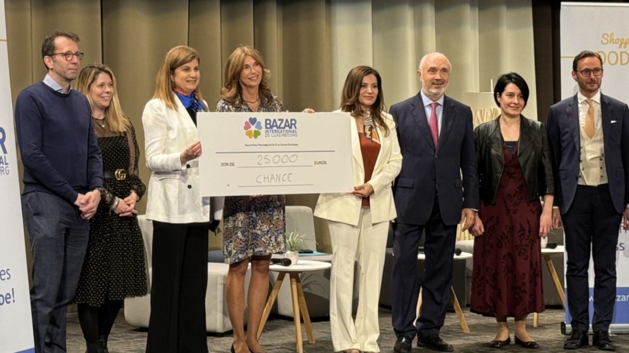 The overall charity selected by the Bazar International was Chance (Children Against Cancer) - Lebanon, which was awarded €25,000. The charity works to offer cover medical and surgical expenses for babies and children with cancer as there is no social security cover in Lebanon.