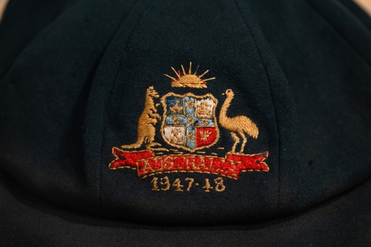 A cap worn by Australia's greatest cricketer Don Bradman in 1948