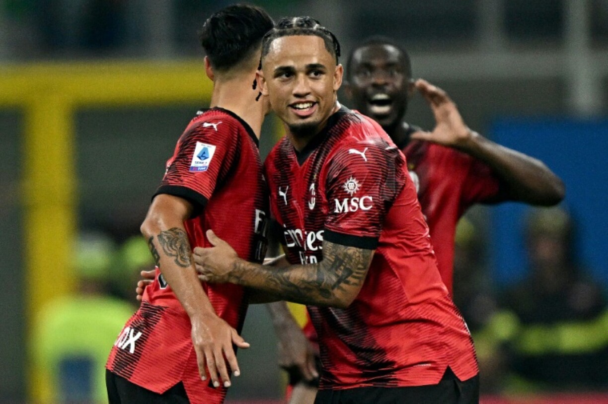 Noah Okafor à Milan le 30 septembre 2023