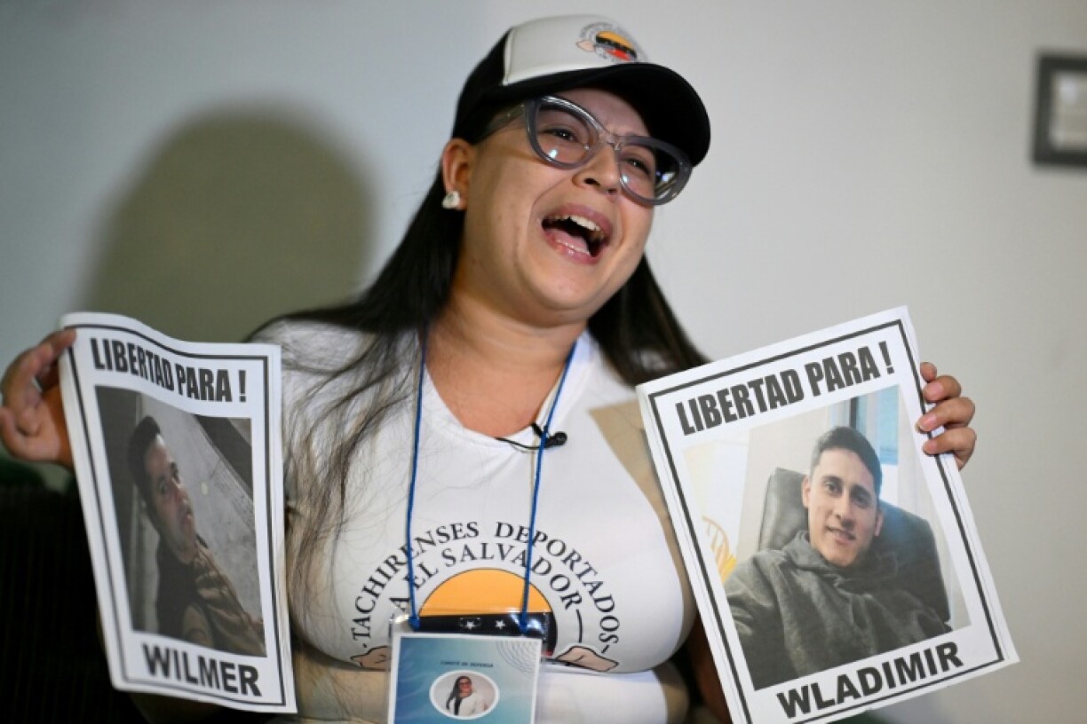 Jhoanna Sanguino, aunt of Widmer Agelvis Sanguino, says relatives of Venezuelan deportees imprisoned in El Salvador are