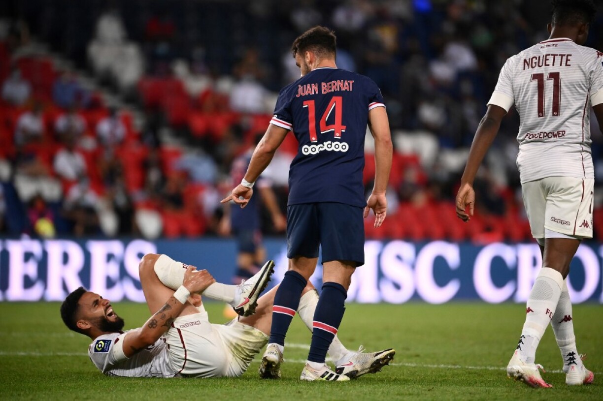Juan Bernat lors de la rencontre PSG-FC Metz le 16 septembre 2020