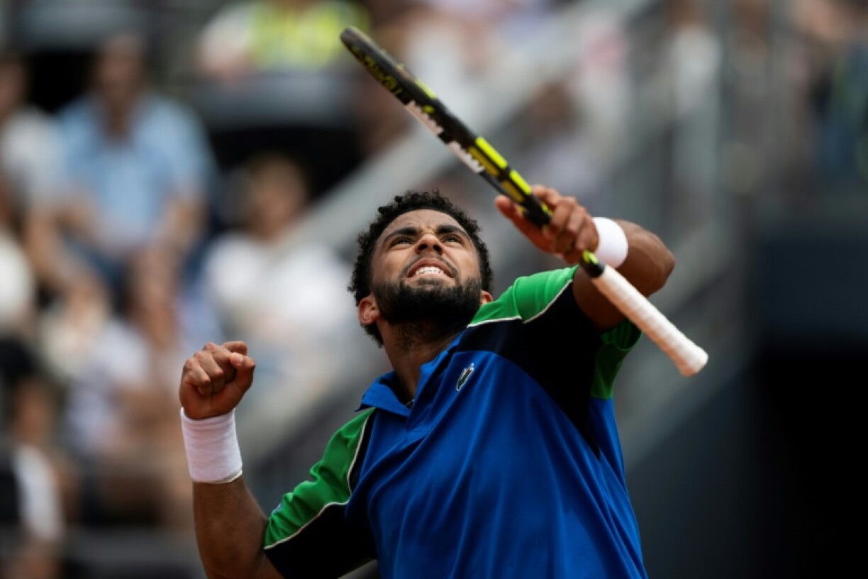 Arthur Fild, tombeur de Stefanos Tsitsipas, au Masters 1000 de Rome le 11 mai 2025