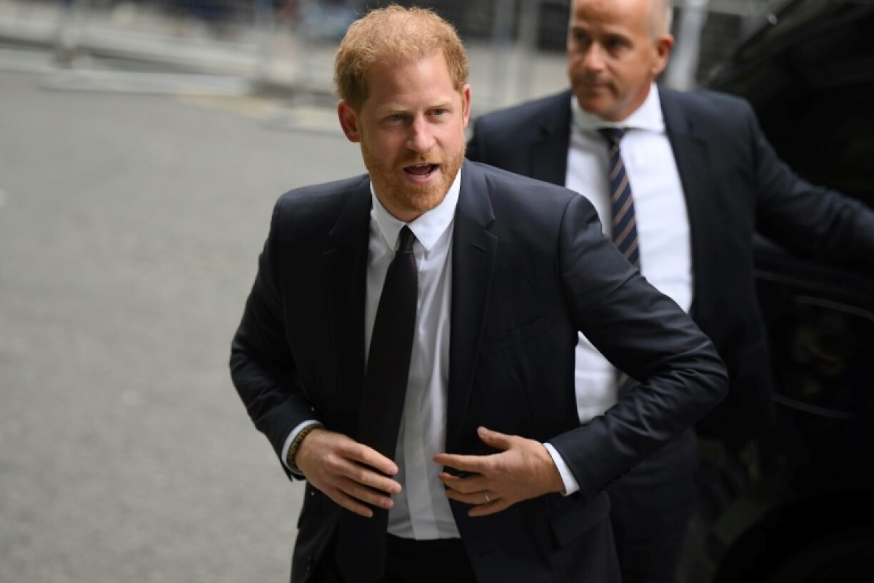 Britain's Prince Harry at the Royal Courts of Justice. File picture