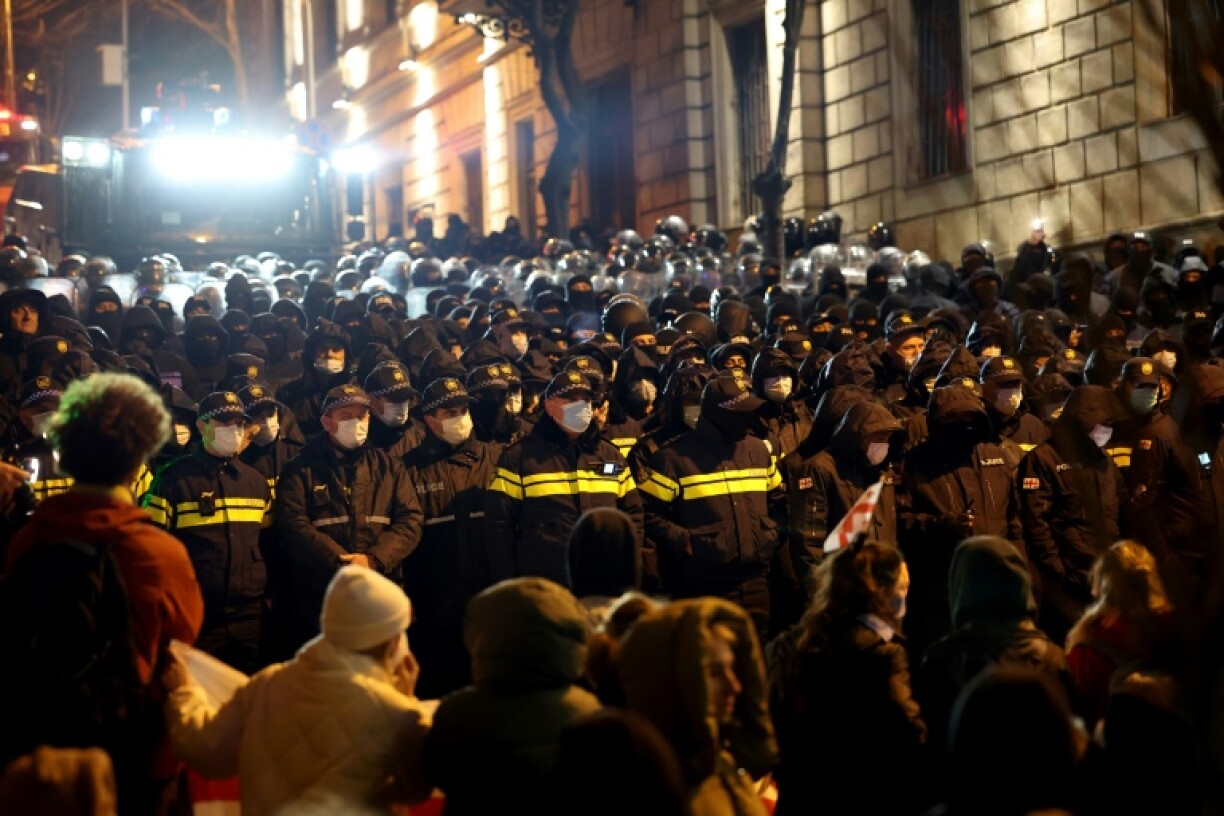 The police have clamped down on the protests