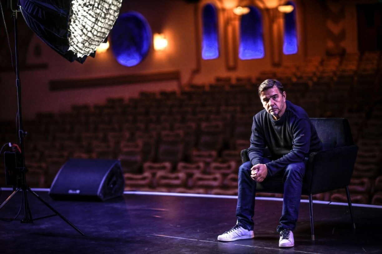 Le DJ français Laurent Garnier pose le 20 octobre 2021 au Grand Rex à Paris