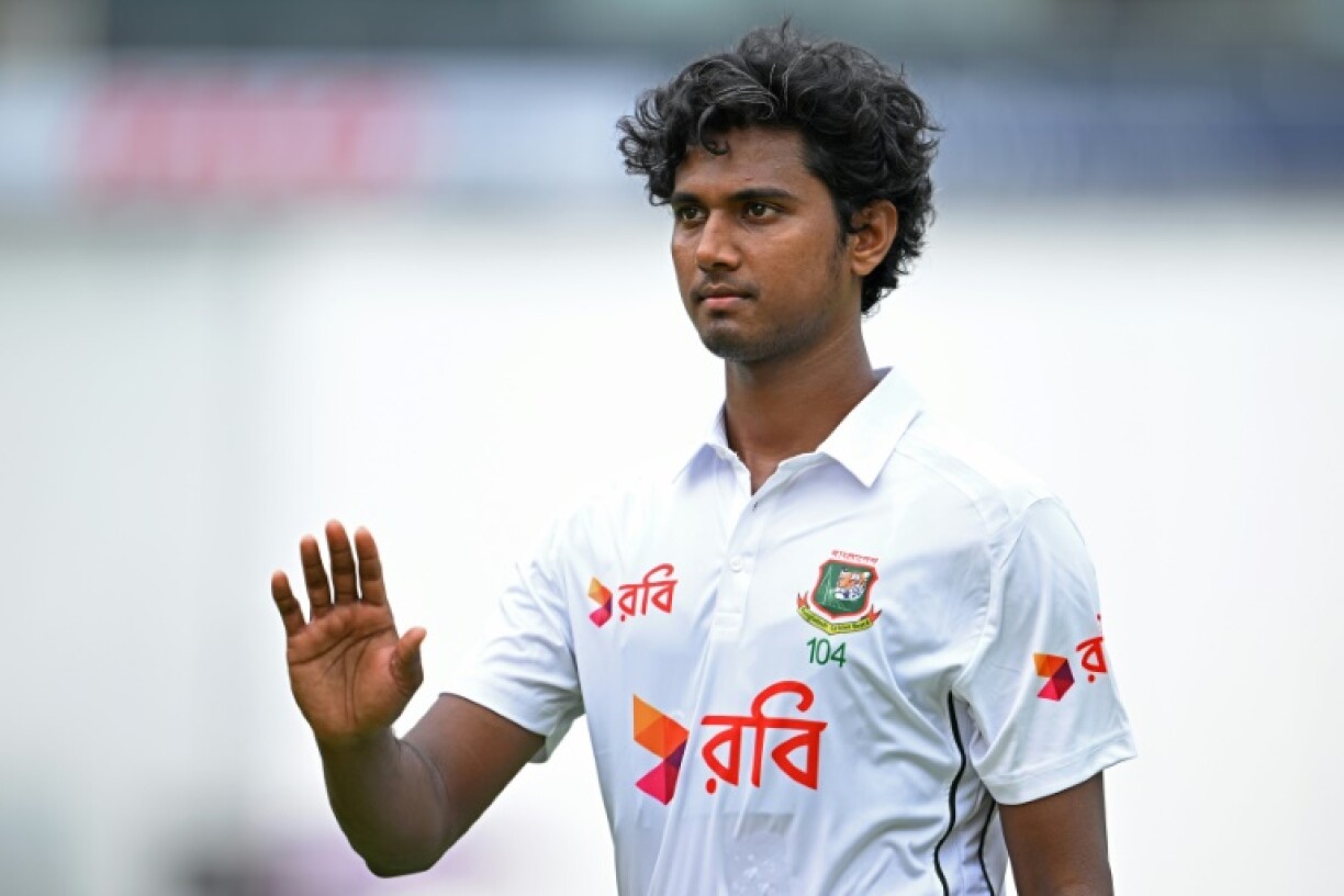 Bangladesh's Hasan Mahmud sparked a seven-run win over West Indies in the opener of a T20 International series