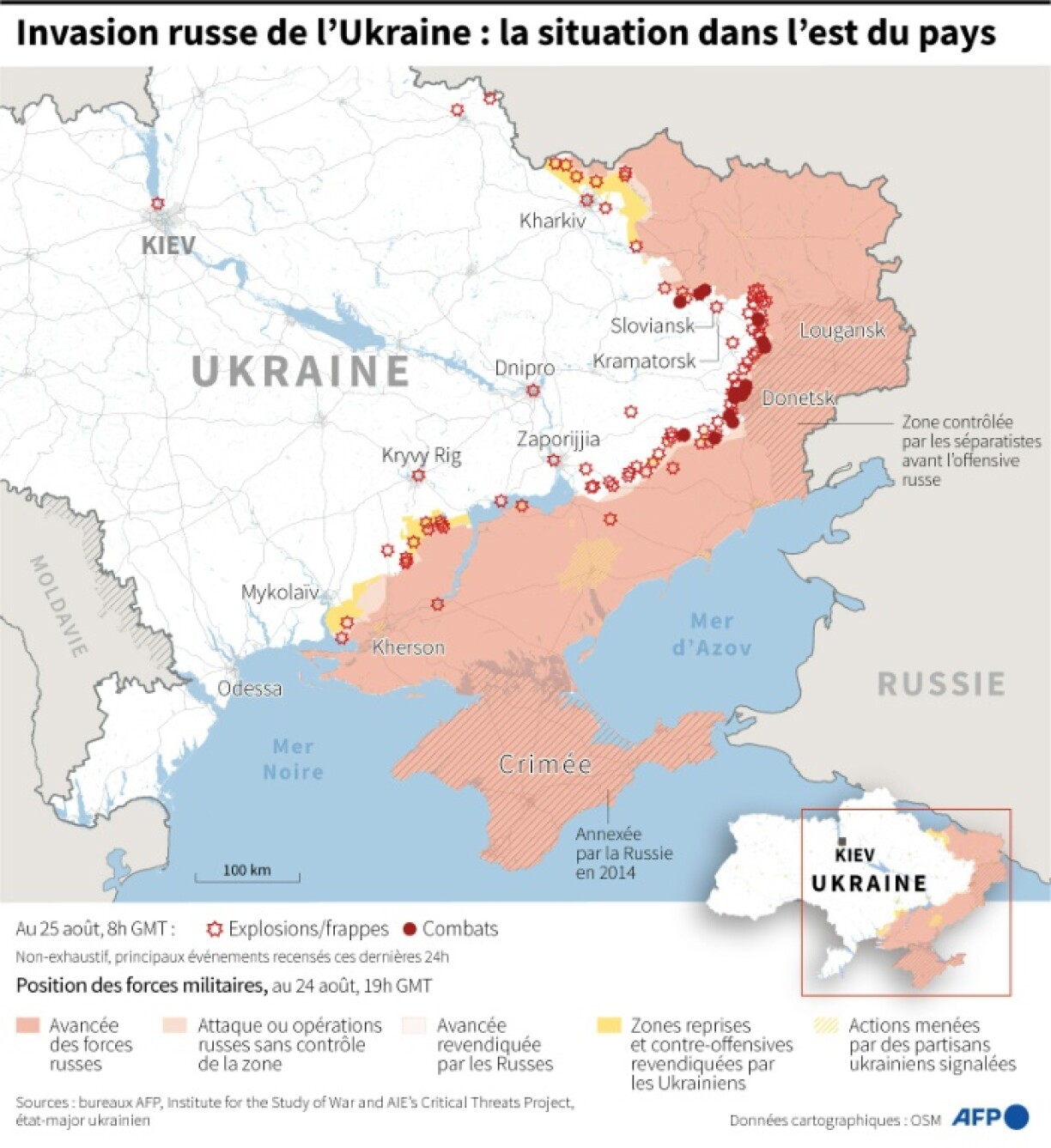 Invasion russe de l'Ukraine : la situation dans l'est du pays