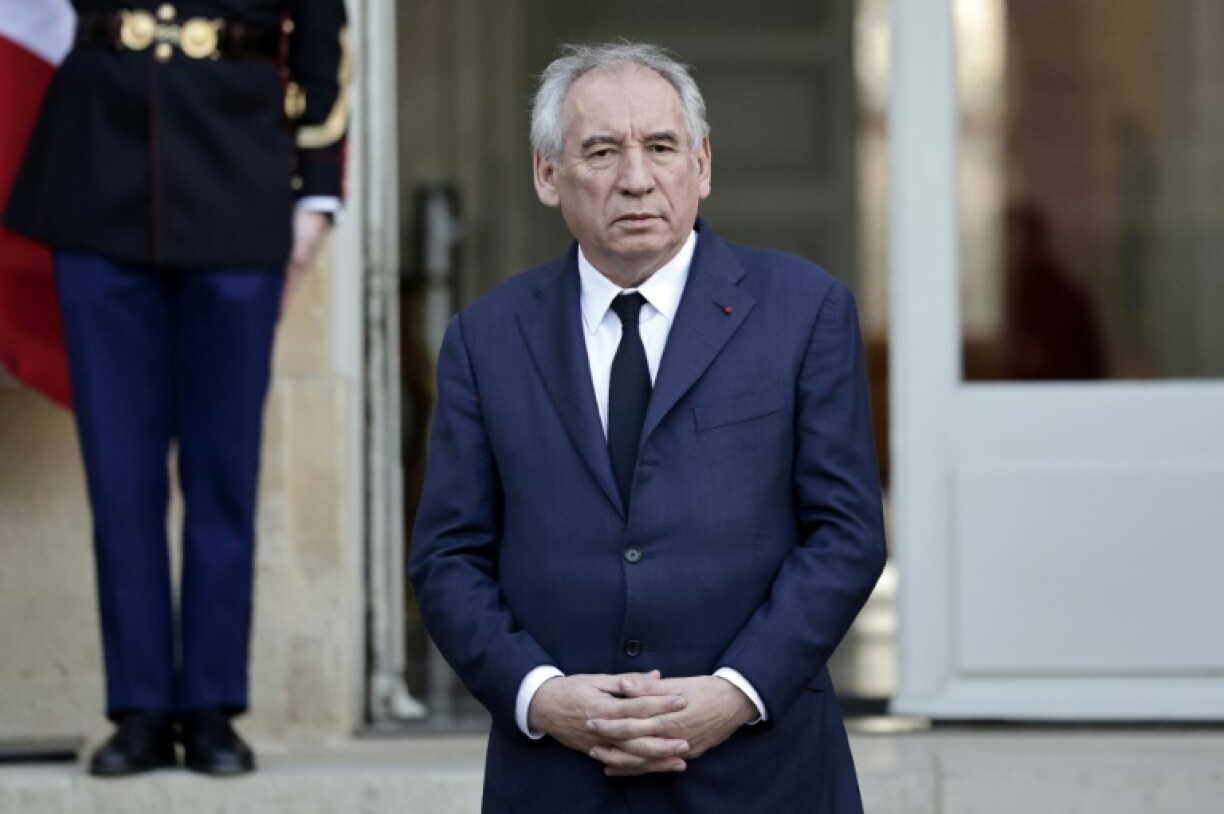 France's Prime Minister Francois Bayrou takes part in the ceremony for victims of Cyclone Chido in Mayotte